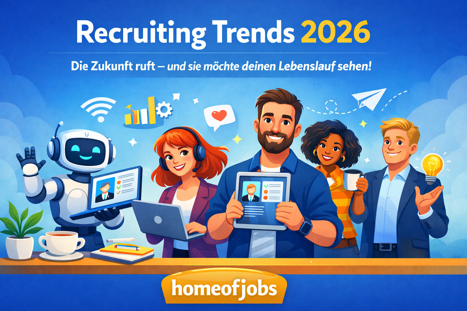 Recruiting Trends 2026: Die Zukunft ruft – und sie möchte bitte deinen Lebenslauf sehen 😄